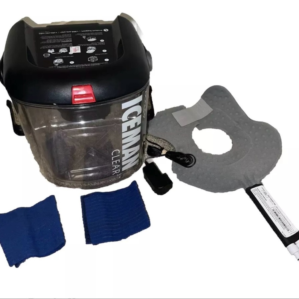 DonJoy Iceman Clear 3 Cooler AC
Adapter, 1 Pad, 2 Straps - Tested.